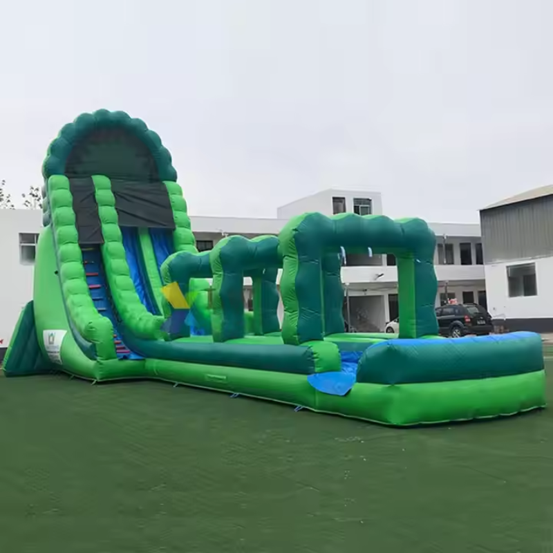 Aufblasbare Wasserrutsche Green Colossus