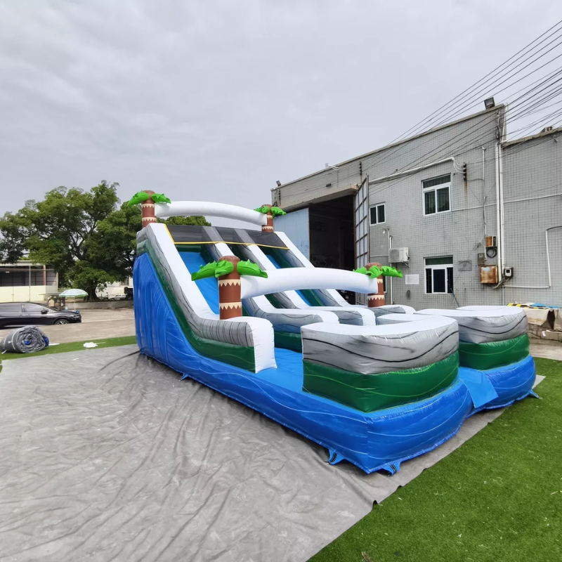 27ft Giant Inflatable Water Slide â Wet & Dry Outdoor Fun