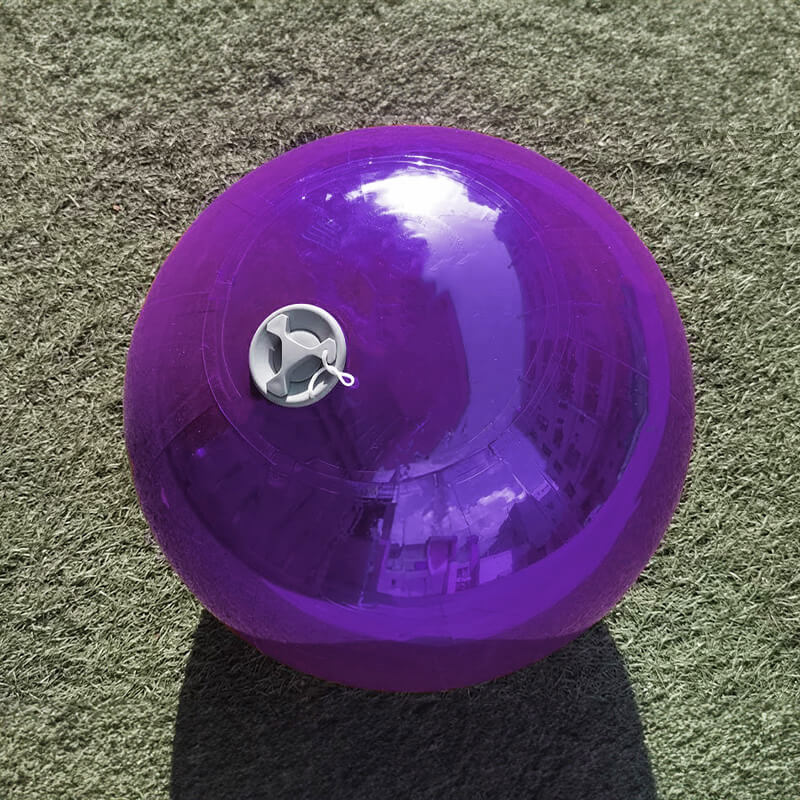 Lila leuchtender aufblasbarer Spiegelballon