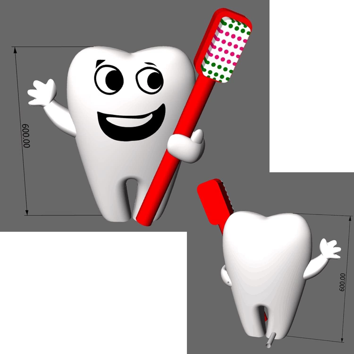 Giant Inflatable Tooth for Dental Promotions