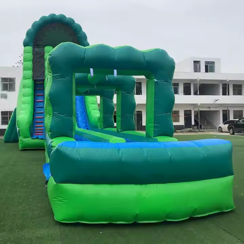 Aufblasbare Wasserrutsche Green Colossus
