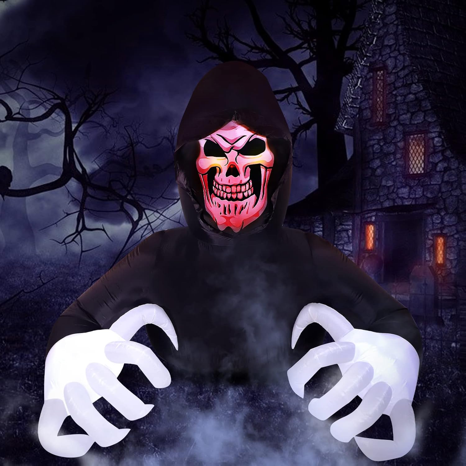 Inflatable Grim Reaper Halloween Decoration for Yard