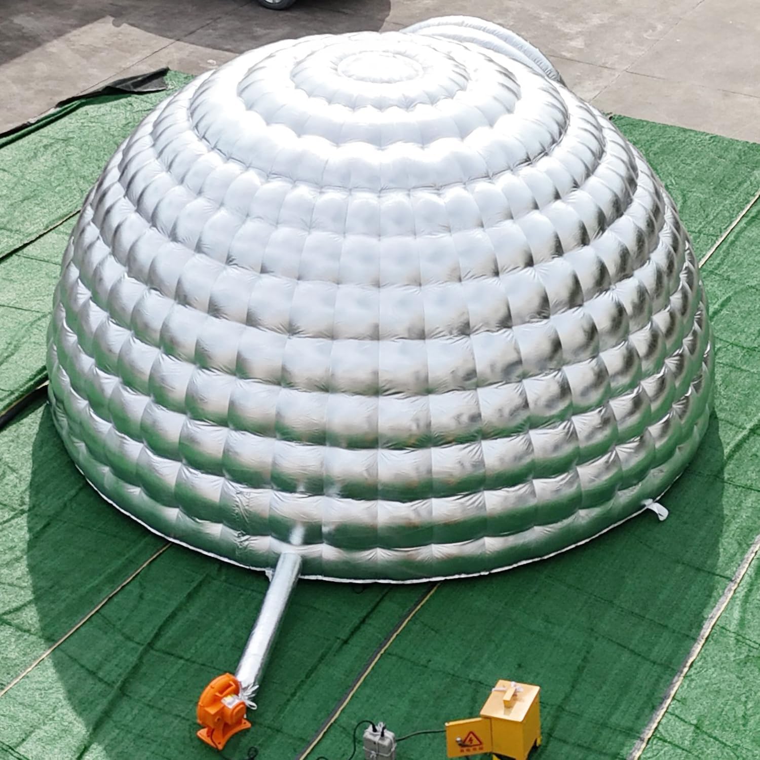 Carpa de domo inflable portátil para exteriores con luz LED para fiestas, bodas, eventos y camping