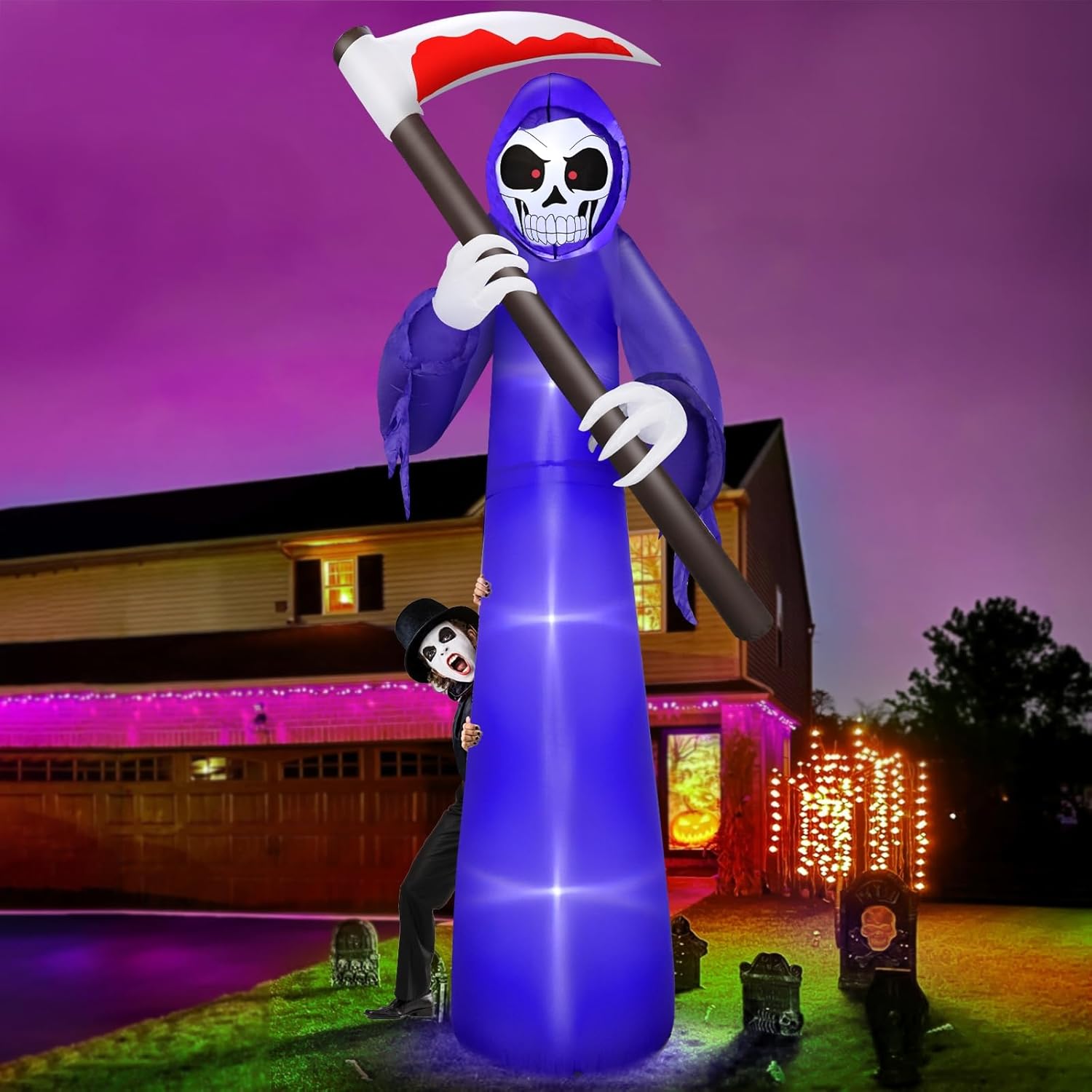 Giant Halloween Inflatable Pumpkins with LED Lights