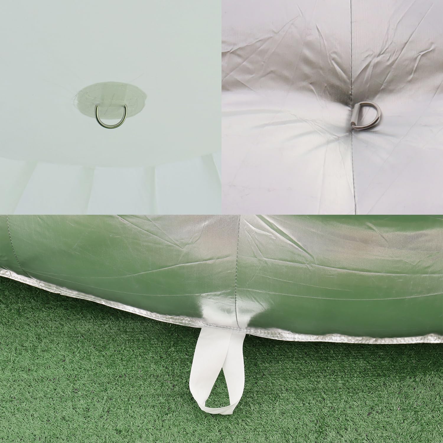 Carpa de domo inflable portátil para exteriores con luz LED para fiestas, bodas, eventos y camping