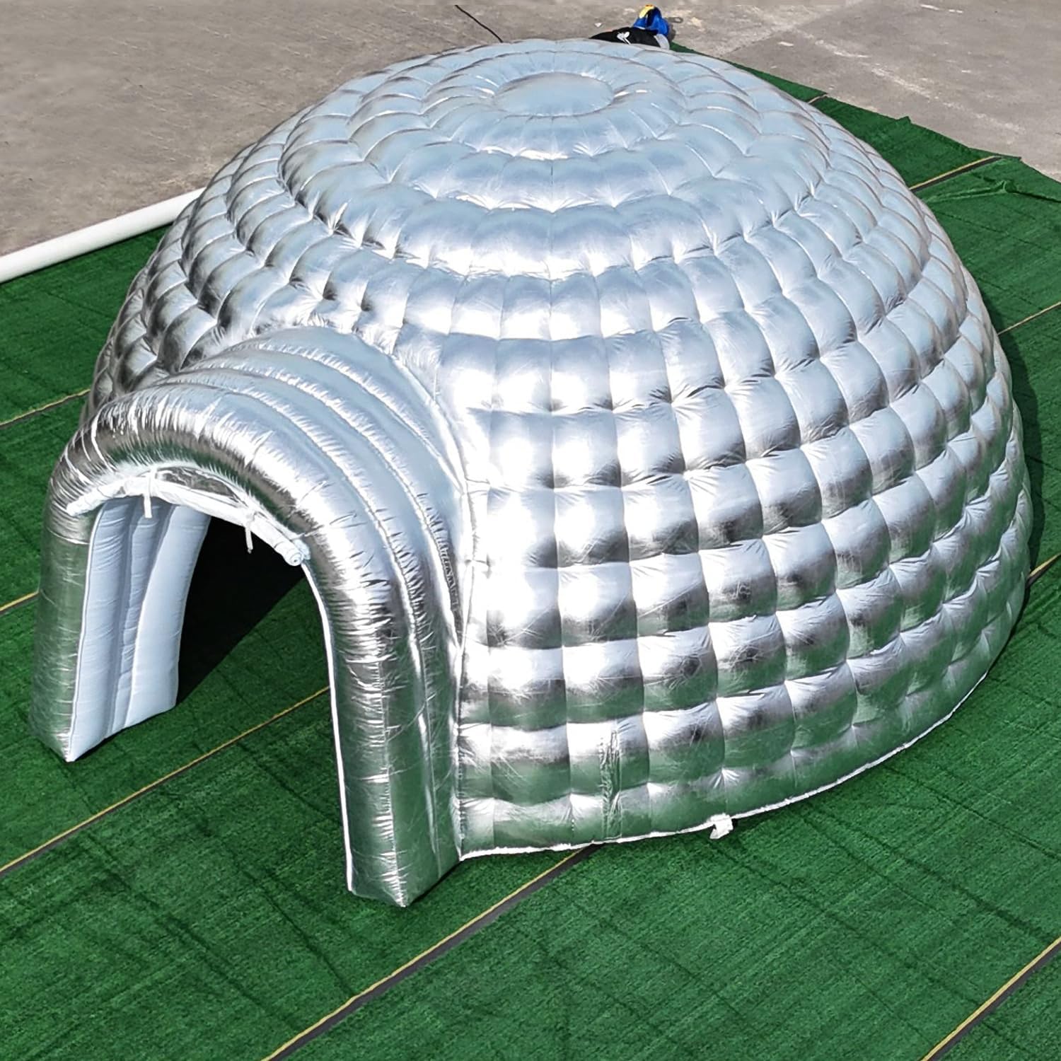 Carpa de domo inflable portátil para exteriores con luz LED para fiestas, bodas, eventos y camping