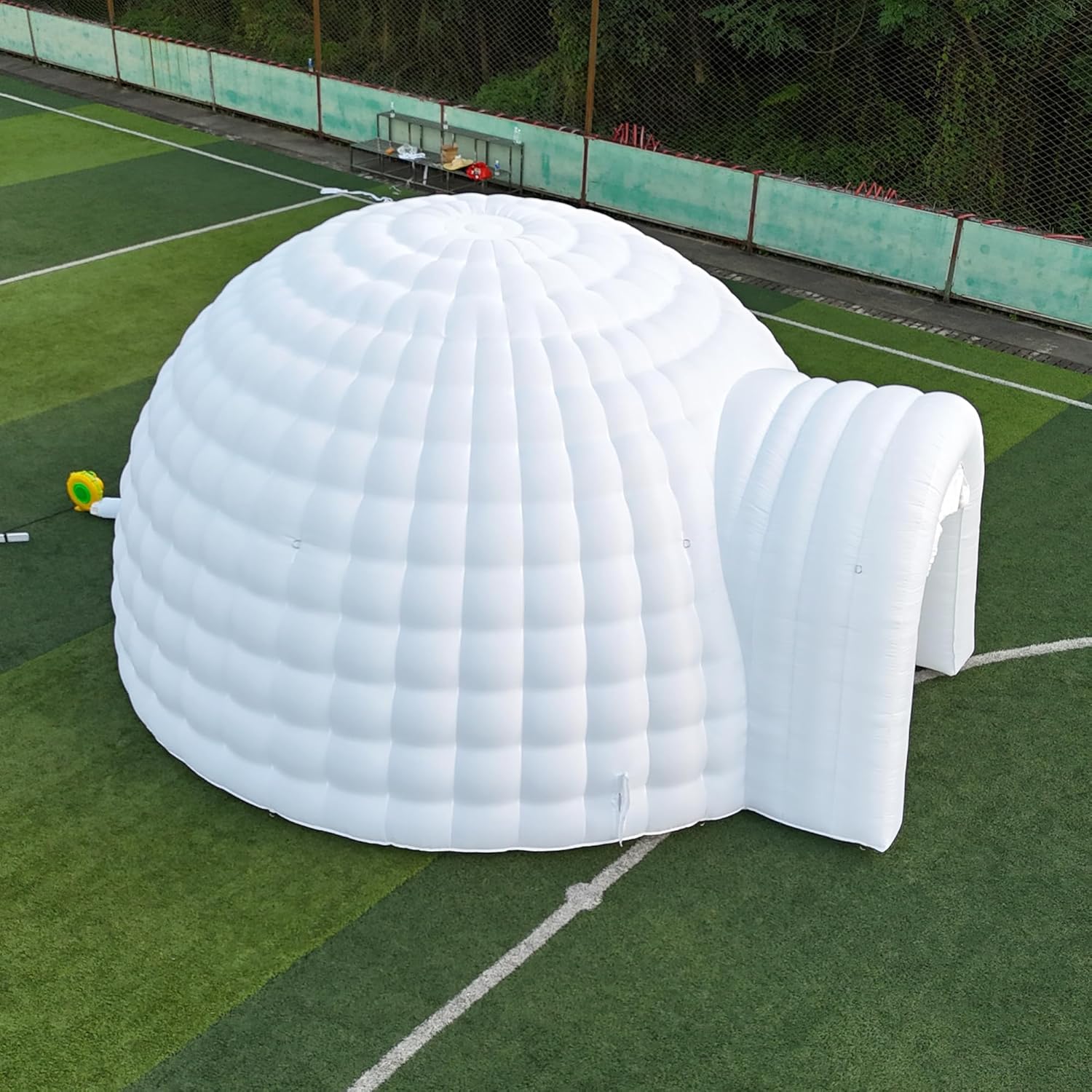 Carpa de domo inflable portátil para exteriores con luz LED para fiestas, bodas, eventos y camping