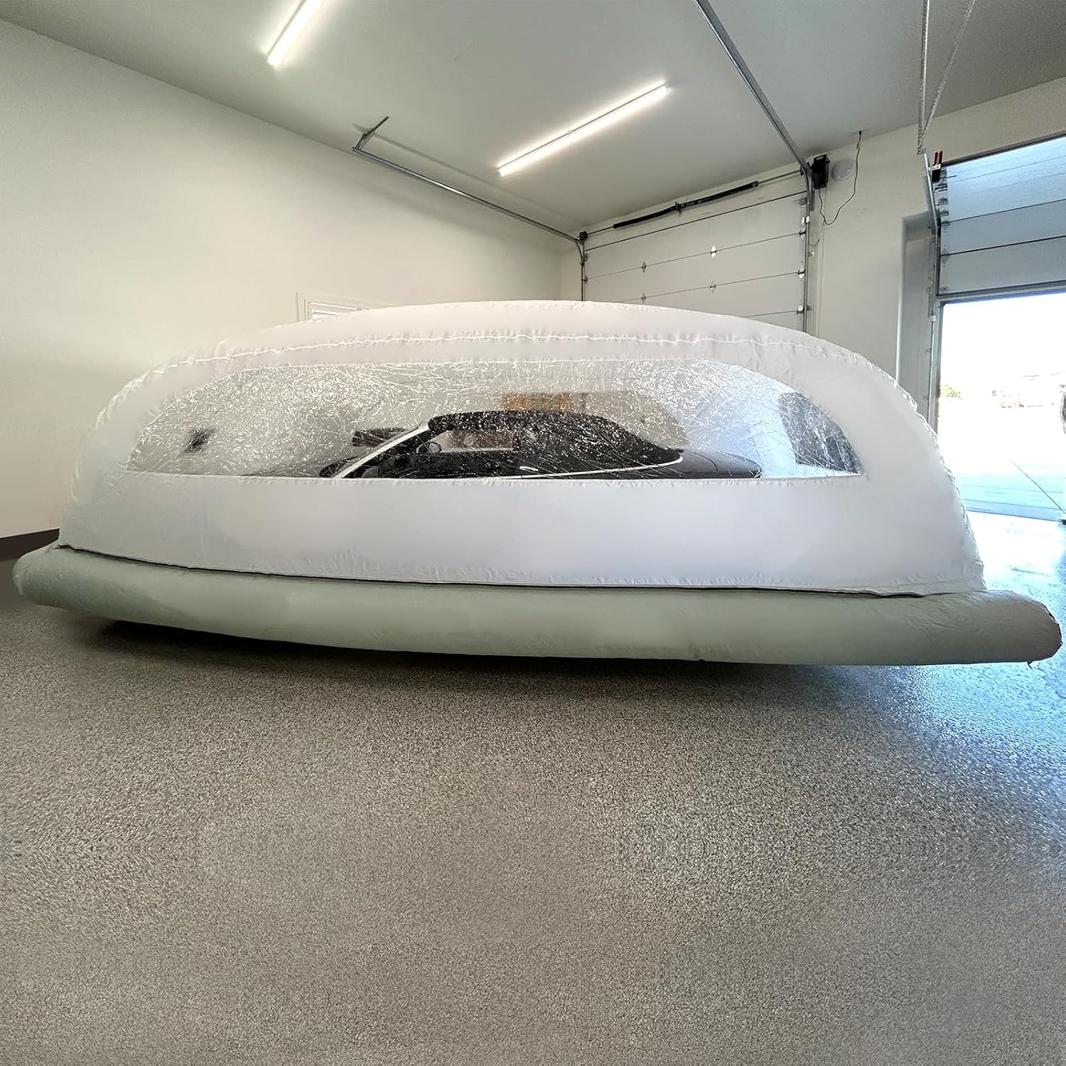 Cubierta inflable para automóvil interior con sistema de filtro de aire