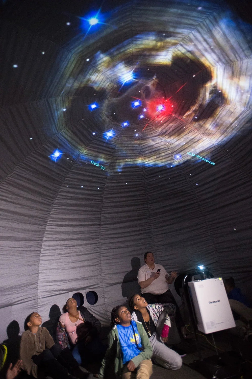Inflatable Black Dome Tent for Astronomy Events