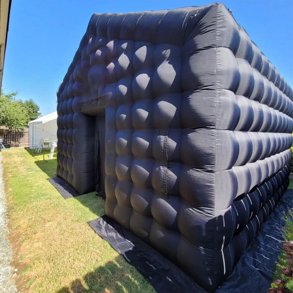 Tente de discothèque gonflable avec lumières LED