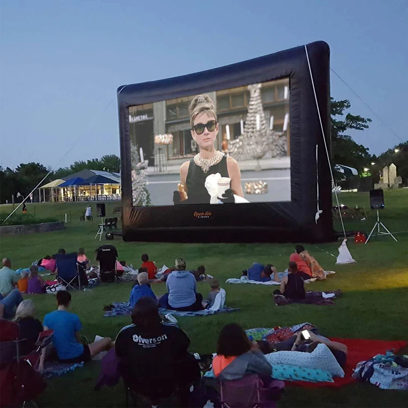 Pantalla de cine inflable para exteriores para cine en el patio trasero y eventos