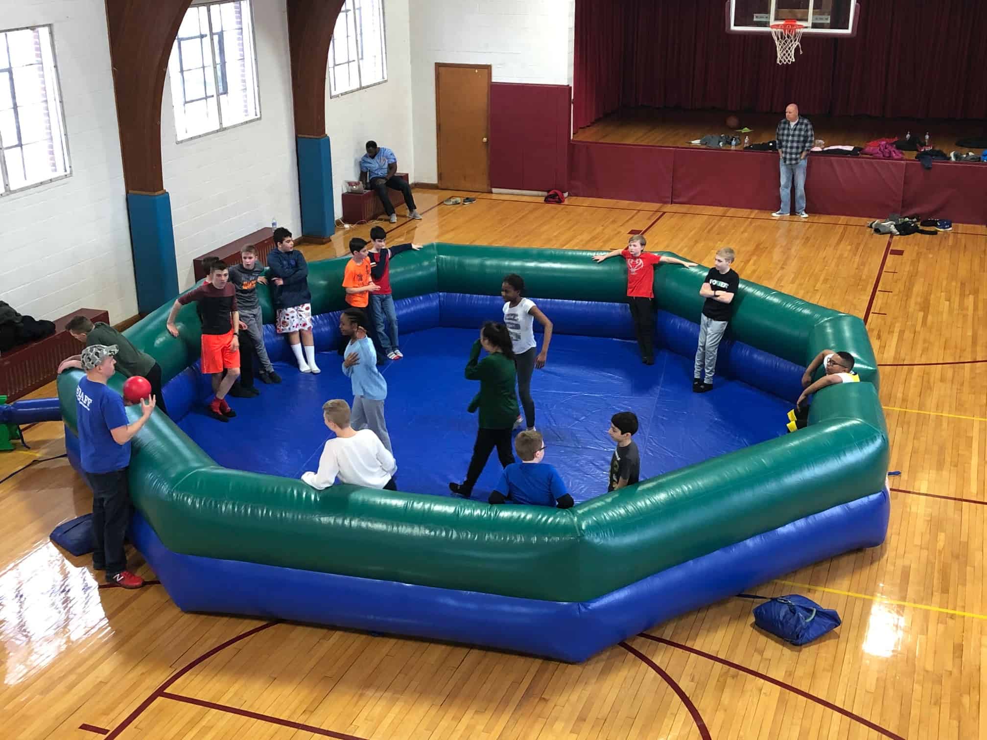 Inflatable Gaga Ball Pit for Backyard Fun