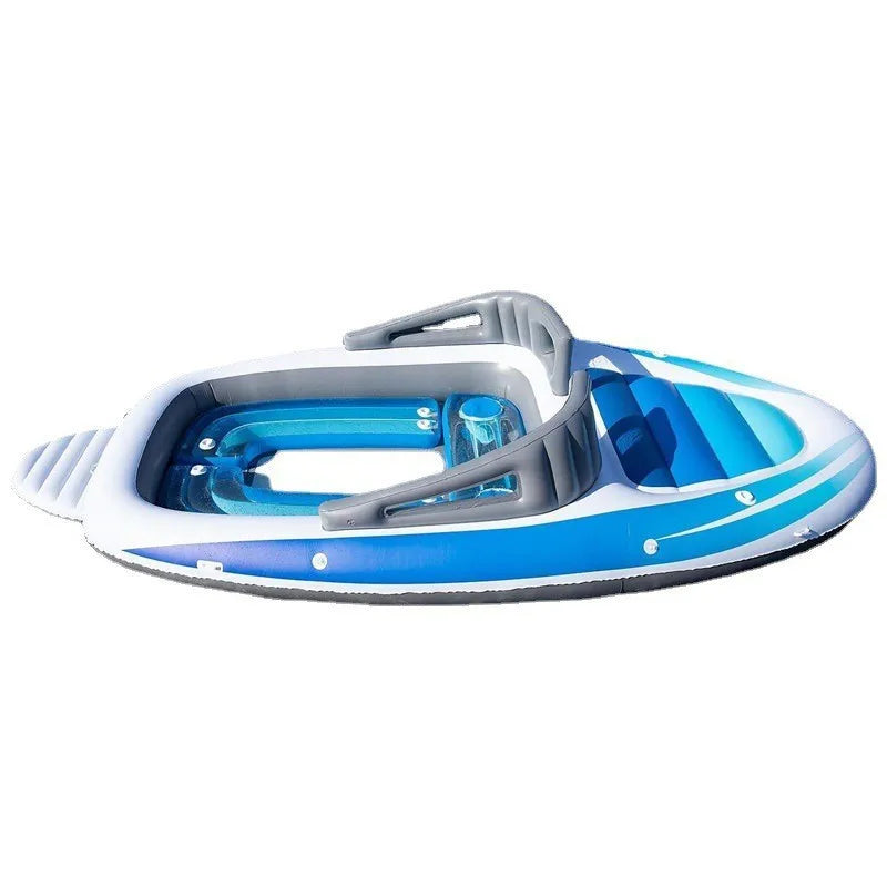 Inflatable Pirate Island Float for 6 People