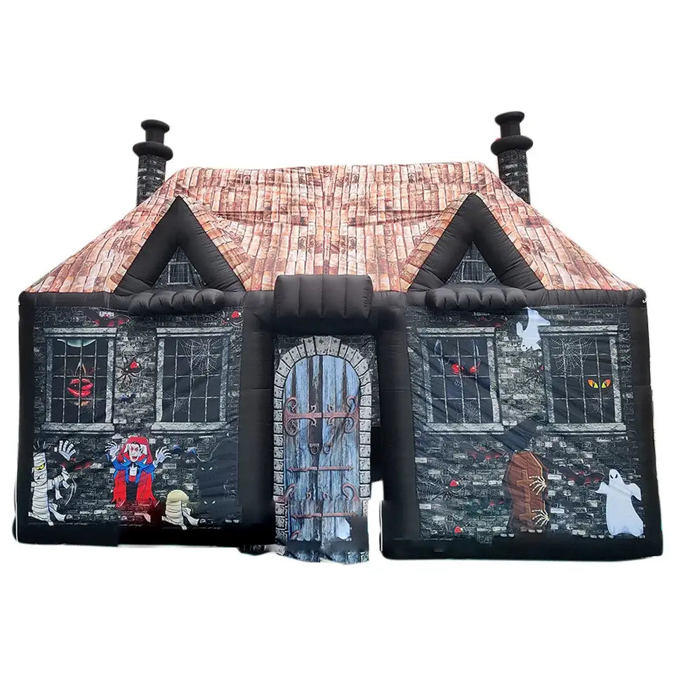 Tente gonflable de maison hantée Halloween Cottage