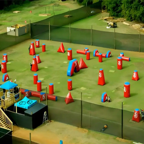 Aufblasbare Paintball- und Nerf-Bunker für Spiele