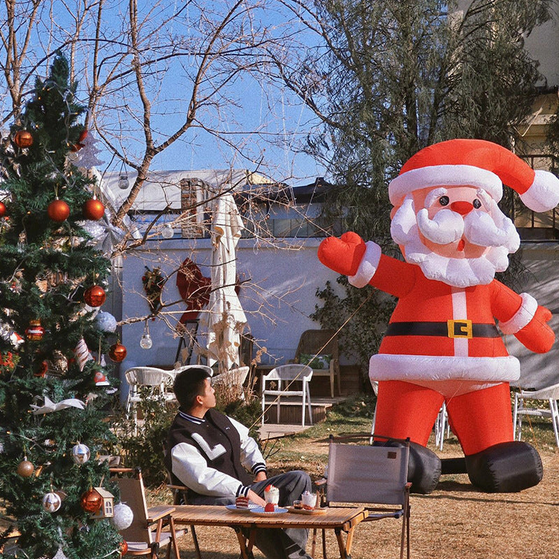Hola Santa Claus Inflable de Jardín Navideño Bonito