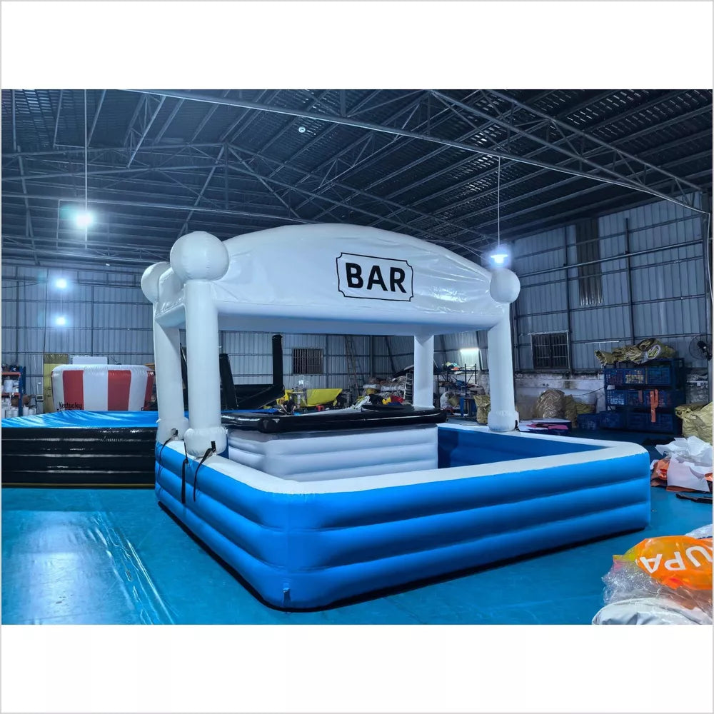 Bar de piscine gonflable portable de 15 x 15 pieds