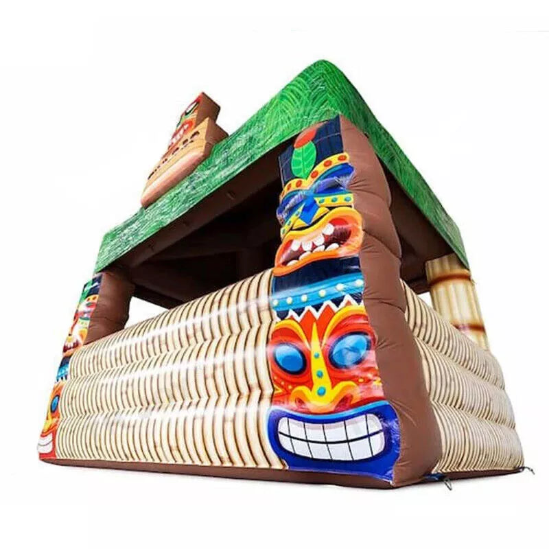 Bar Tiki Inflable Portátil para Fiestas de Verano en la Playa