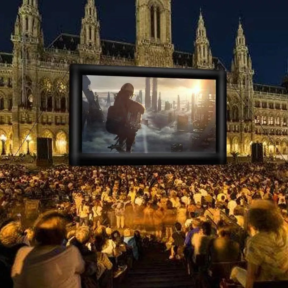 Pantalla de cine inflable para exteriores con soplador