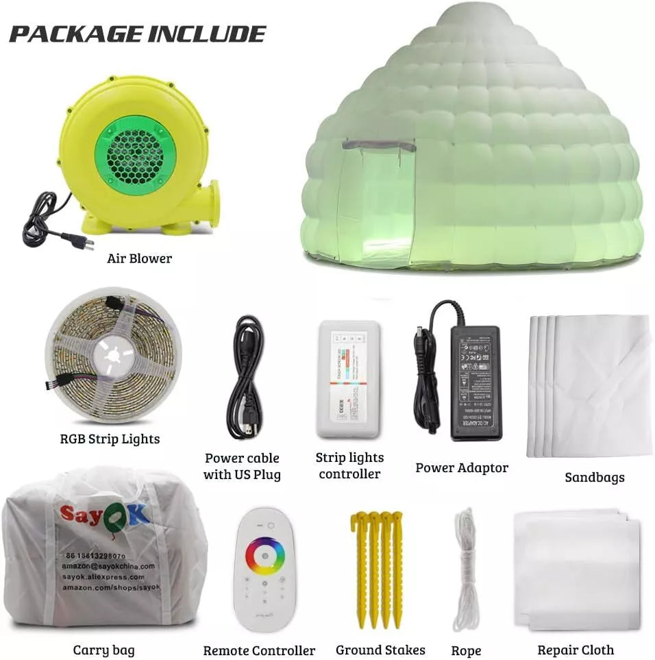 Tienda de Domo Inflable Igloo para Eventos