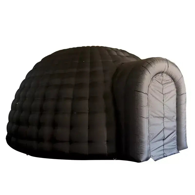 Tienda de Domo Inflable para Eventos – Igloo Negro con Soplador de Aire