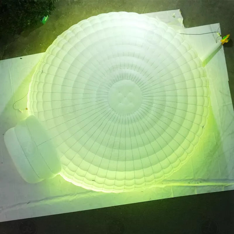 Carpa de domo inflable iglú de 20 pies con luces LED