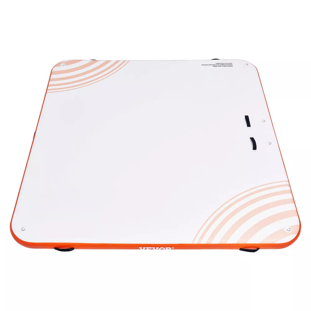 Plataforma flotante inflable de 10x10 pies con escalera