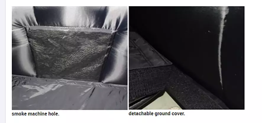 Carpa Disco Inflable Portátil Negra de 20FT