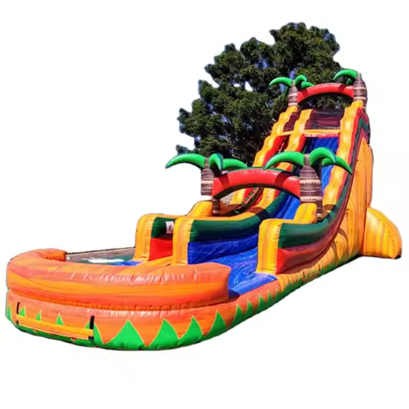 Riesige aufblasbare Wasserrutsche Adventure Park Jungle