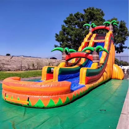 Riesige aufblasbare Wasserrutsche Adventure Park Jungle