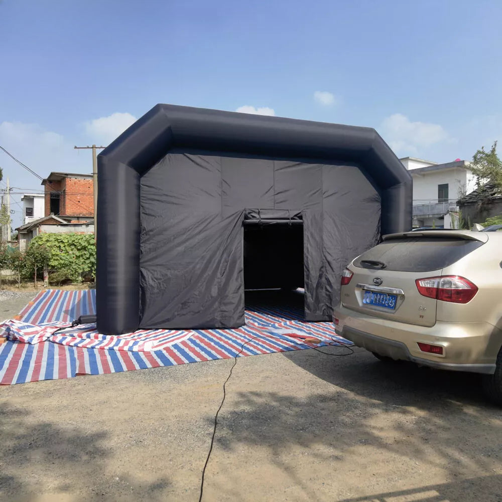 Carpa de Noche Inflable Carpa VIP Portátil para Fiestas Cubo Carpa Negra