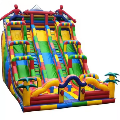 Riesige aufblasbare Wasserrutsche Adventure Park Jungle