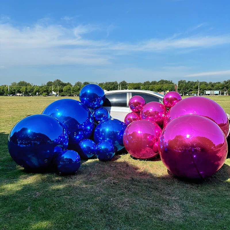 Bubble Glow Inflatable Mirror Balloon