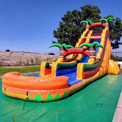 Riesige aufblasbare Wasserrutsche Adventure Park Jungle