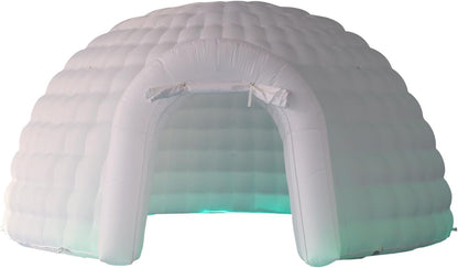 Carpa de domo inflable portátil para exteriores con luz LED para fiestas, bodas, eventos y camping