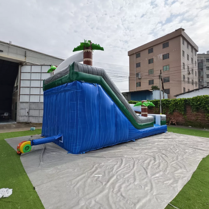 Toboggan aquatique gonflable géant de 8,2 m – Plaisirs en plein air, secs et humides