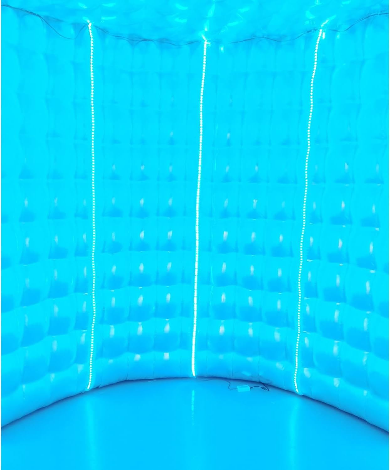 Cabina de fotos inflable redonda de 10 pies de diámetro con luces LED y soplador