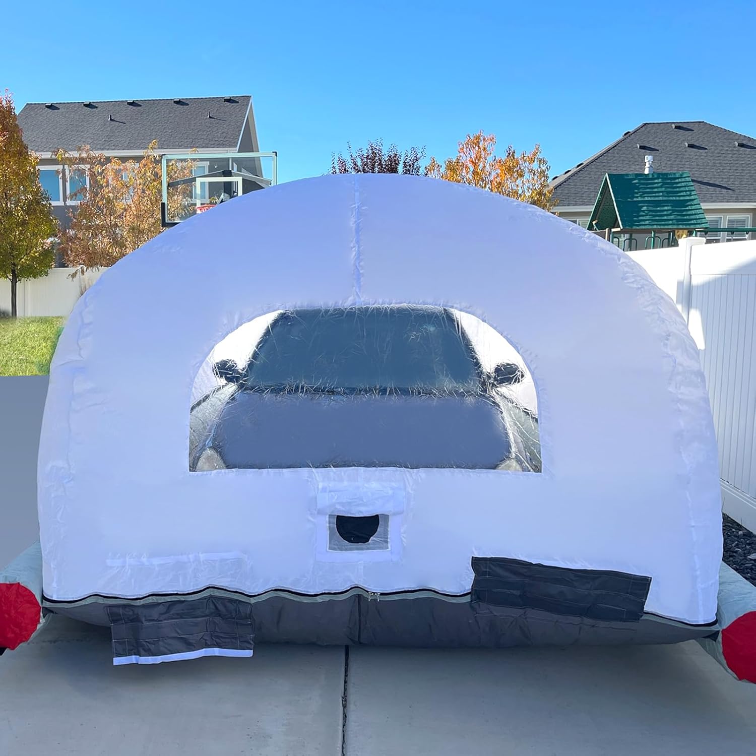 Cubierta inflable para automóvil interior con sistema de filtro de aire