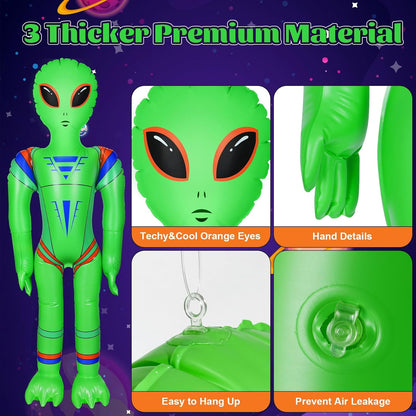 Inflatable UFO Alien Cow Decoration with Lights