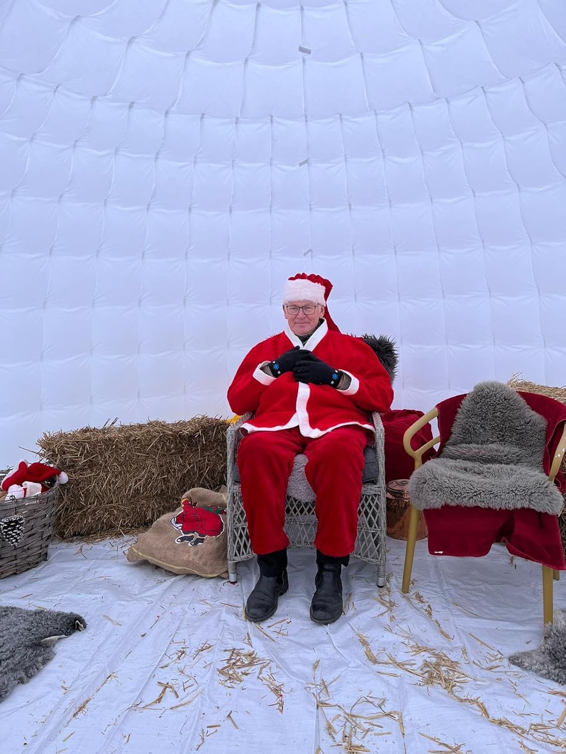 Carpa de domo inflable portátil para exteriores con luz LED para fiestas, bodas, eventos y camping