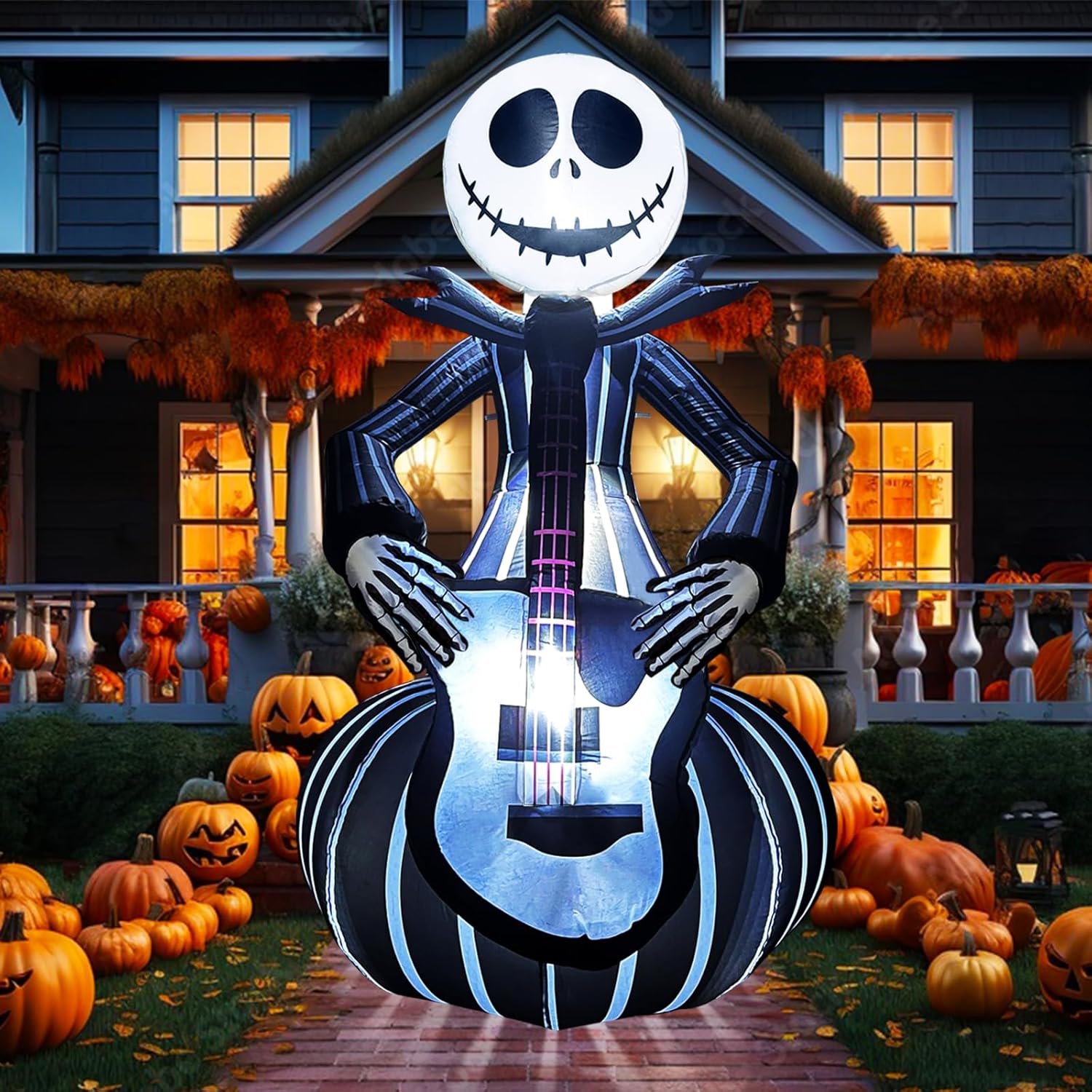 Arco Inflable de Halloween de 6 pies con Fantasma y LEDs Integrados