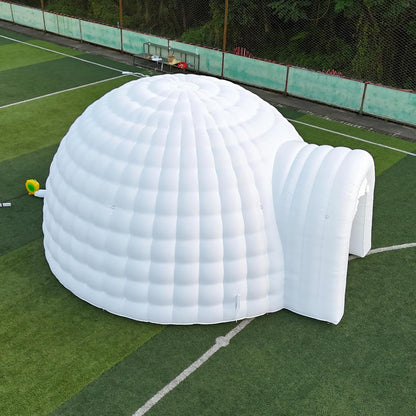 Carpa de domo inflable portátil para exteriores con luz LED para fiestas, bodas, eventos y camping