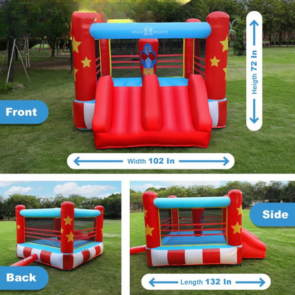 Castillo Inflable de Boxeo para Niños 11 x 8.5