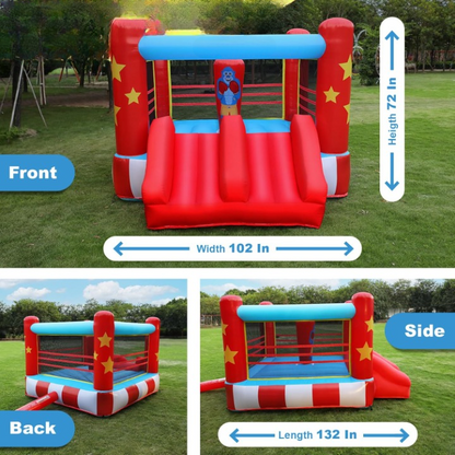 Castillo Inflable de Boxeo para Niños 11 x 8.5