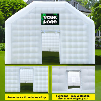 Carpa de Fiesta Extra Grande Inflable para Club Nocturno con Logo Carpa de Club Nocturno Inflable para Bodas, Cumpleaños y Raves