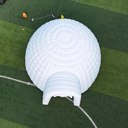Carpa de domo inflable portátil para exteriores con luz LED para fiestas, bodas, eventos y camping