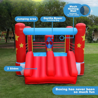 Castillo Inflable de Boxeo para Niños 11 x 8.5