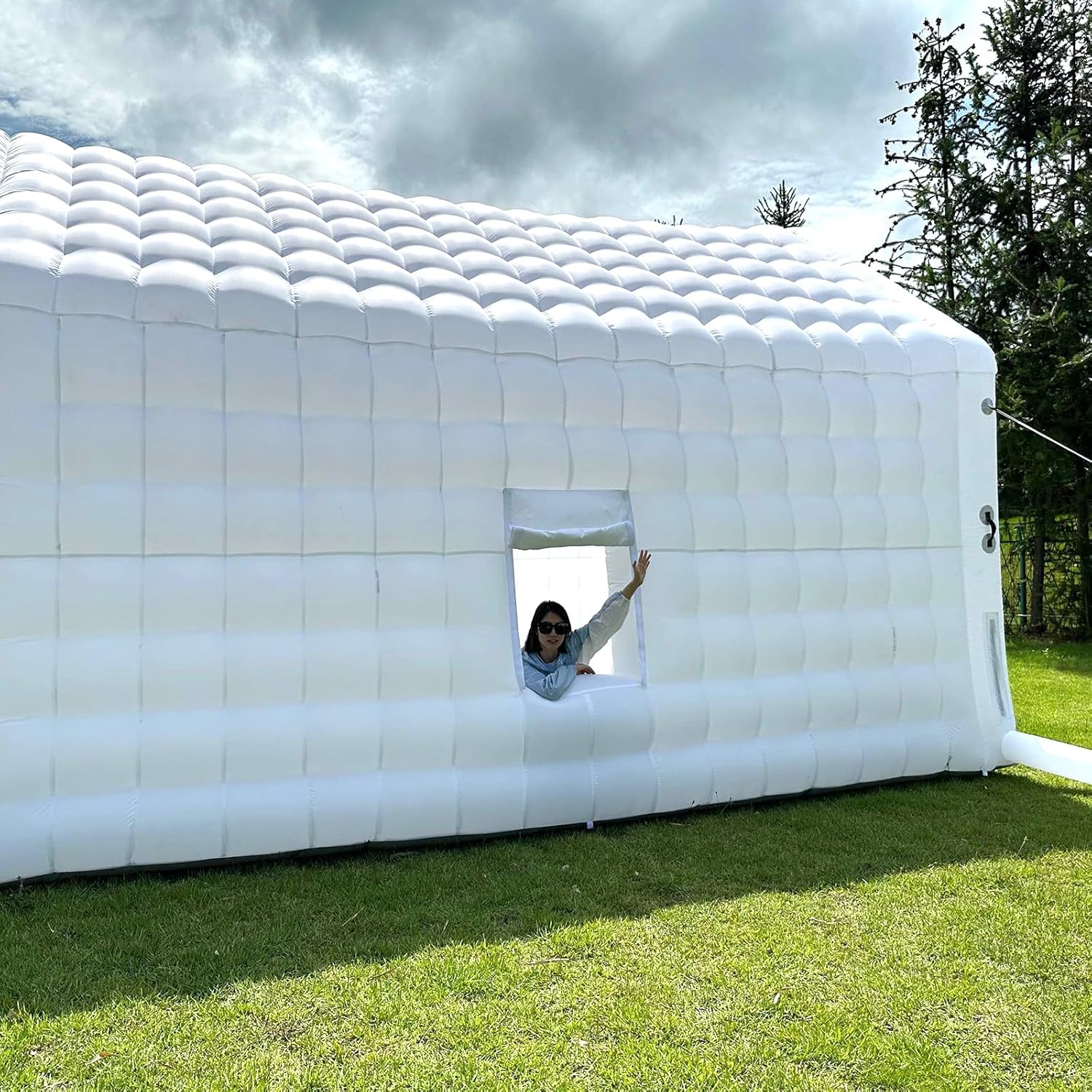 Carpa de Fiesta Extra Grande Inflable para Club Nocturno con Logo Carpa de Club Nocturno Inflable para Bodas, Cumpleaños y Raves