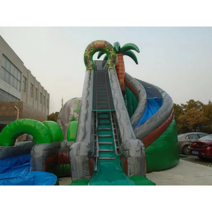 Jungle Curve Inflatable Water Slide