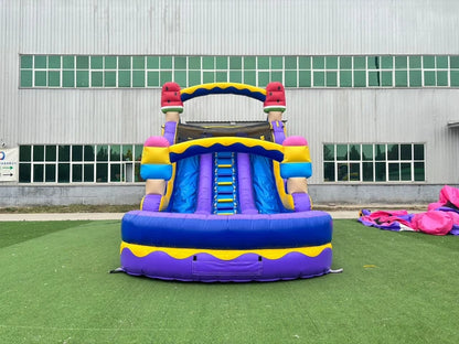 Double Inflatable Slide Ice Cream Water Slide with Blower
